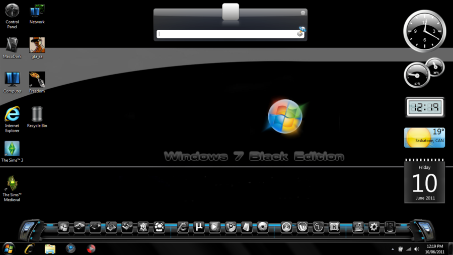 windows 7 ultimate black edition